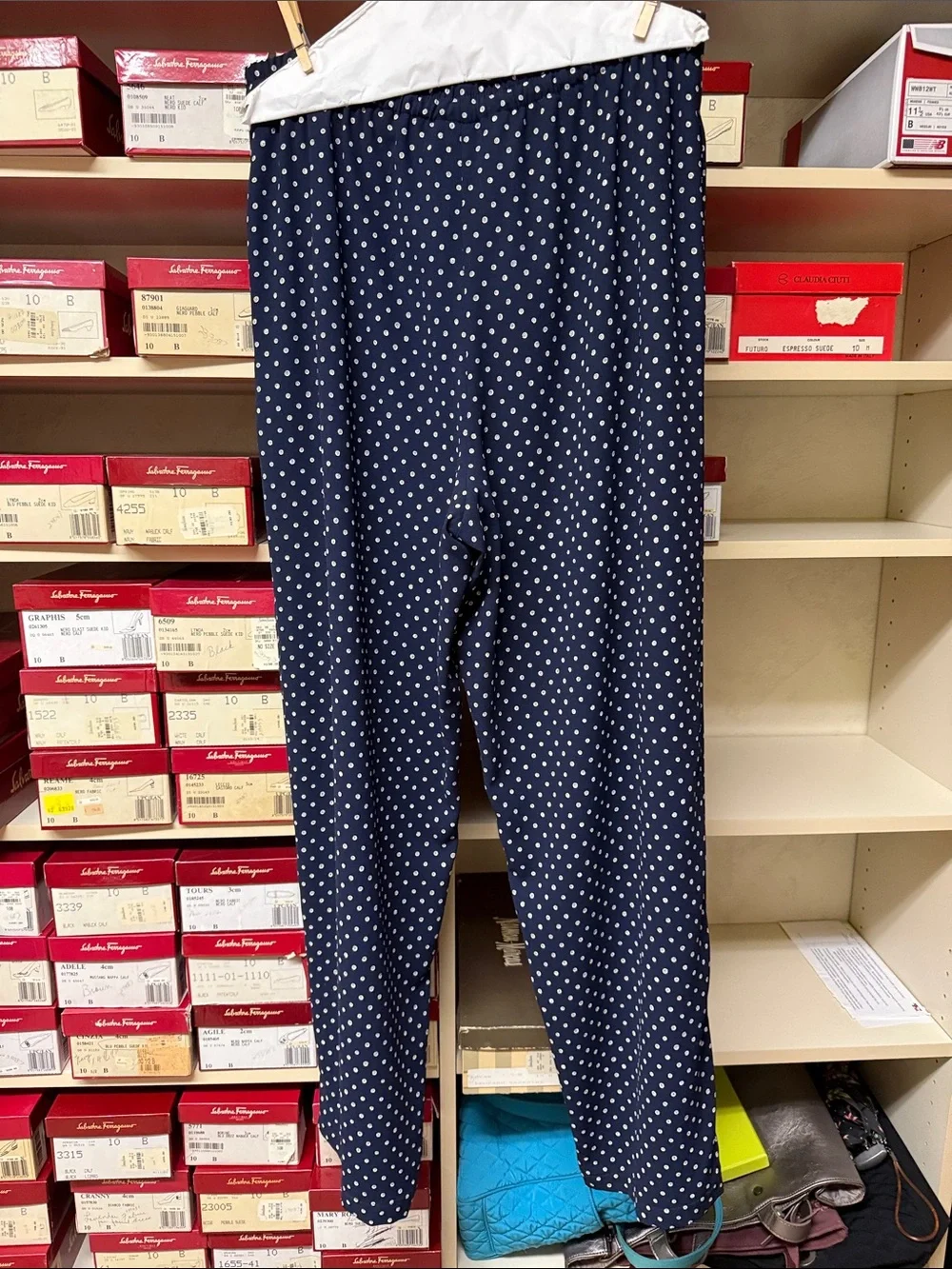 Pendleton Navy and White patterned matching Set